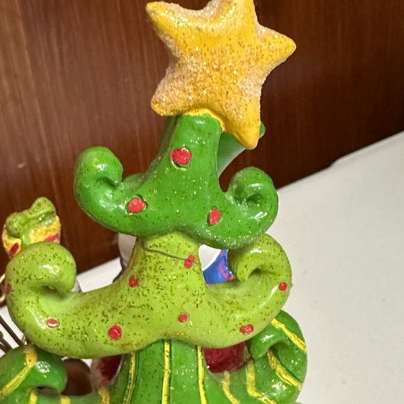 Home Interiors Christmas tree Snowman Reindeer Revolving Musical box - Picture 7 of 14